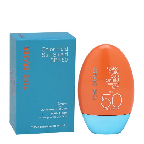 TIME ERASER - Color Fluid Sun Shield SPF50 - 50ml